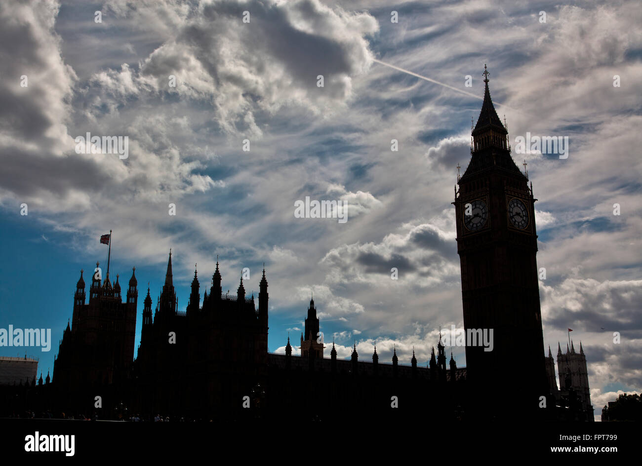 Las Casas del Parlamento, el London Foto de stock
