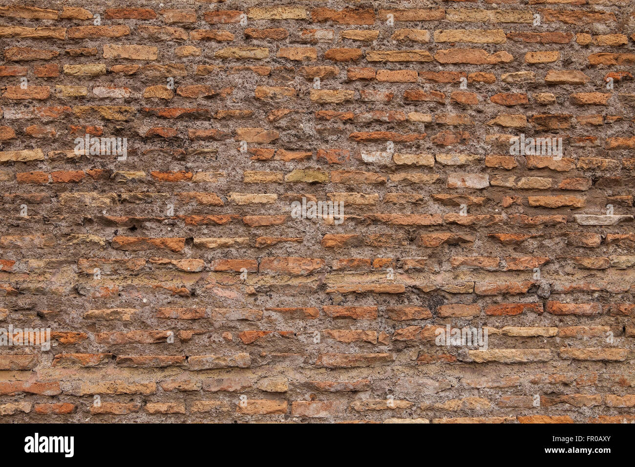 Muro de antigüedades en Roma, Italia Foto de stock