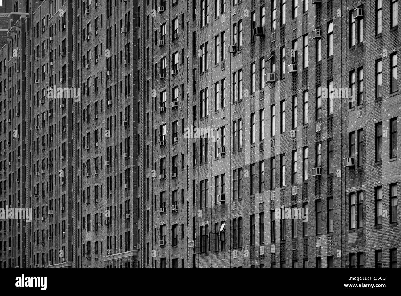 Jardines de Londres, Apartamentos y Oficinas, 435 West 23rd Street New York City, Estados Unidos. Foto de stock