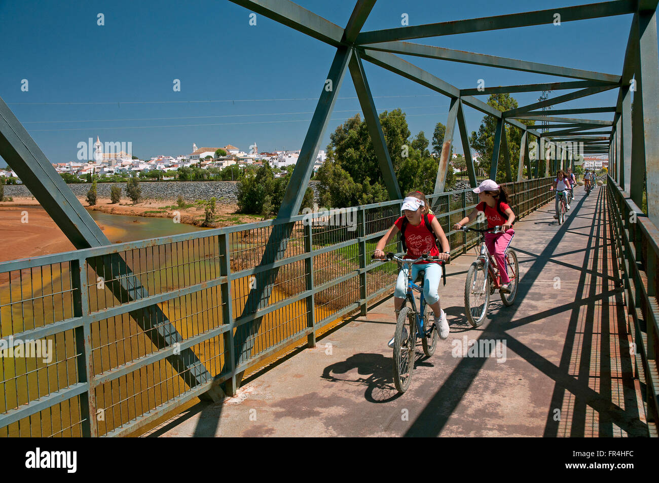 Puente de Hierro y el río Odiel, Huelva Gibraleon provincia, región de  Andalucía, España, Europa Fotografía de stock - Alamy