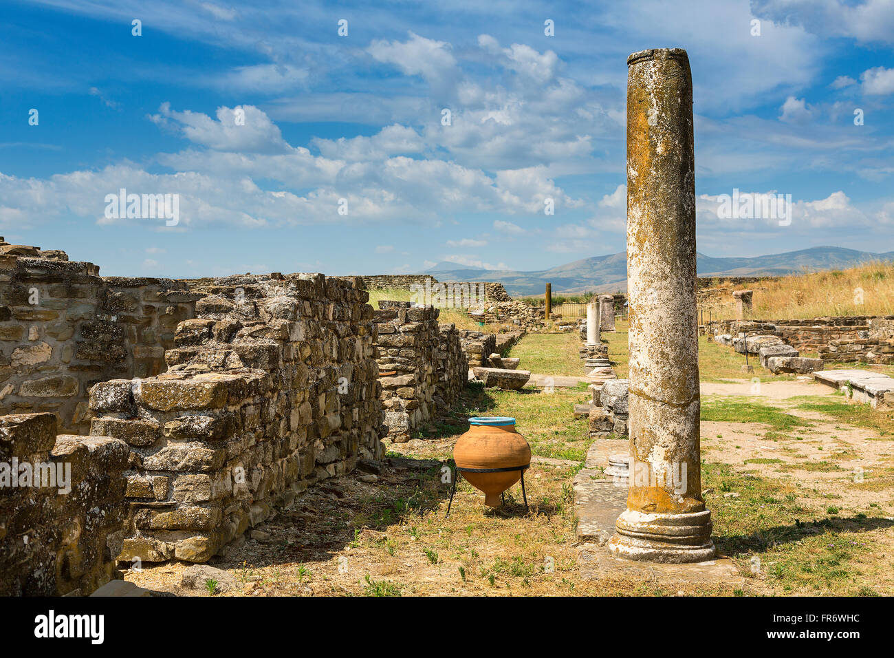 República de Macedonia, Gradsko, sitio arqueológico romano de Stobi Foto de stock