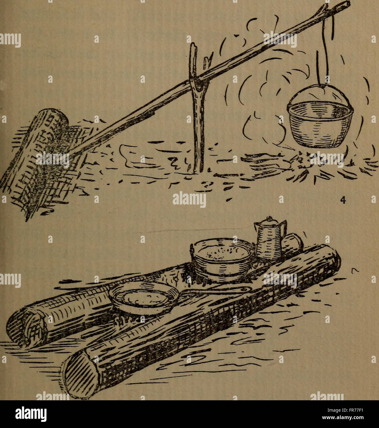 La cocina del campamento y equipo de cocina, un manual para los Boy Scouts  y demás campistas (1918 Fotografía de stock - Alamy