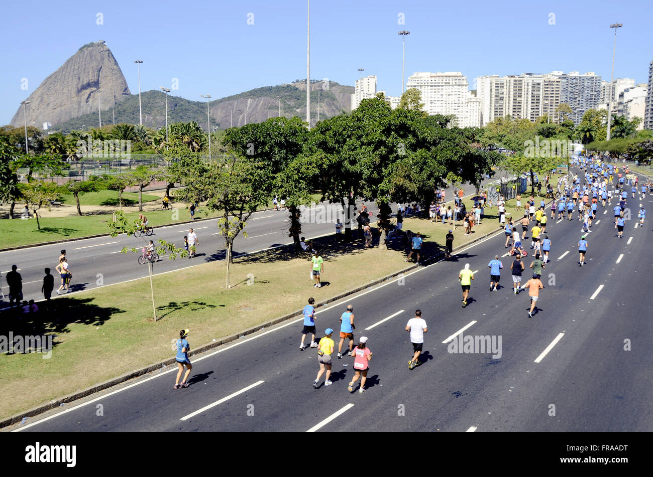 XVI Media Maratón Internacional en Río de Janeiro 2012 - Flamengo Foto de stock