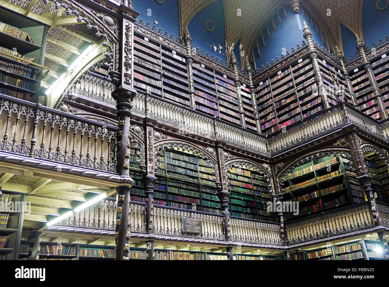 Royal portugués Sala de Lectura - fundada en 1837 Foto de stock