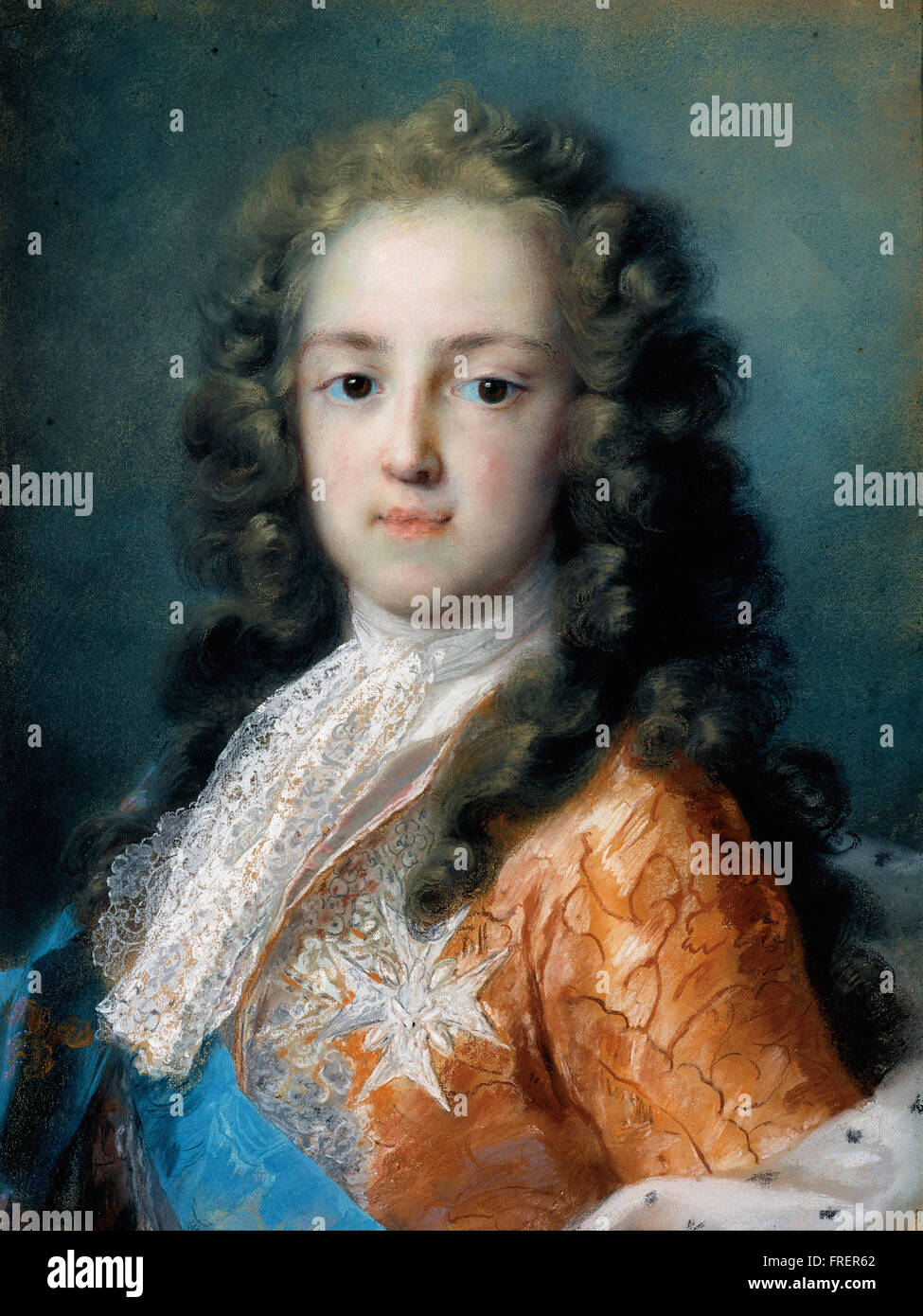 Rosalba Carriera - Louis XV de Francia (1710-1774) como Dauphin Foto de stock