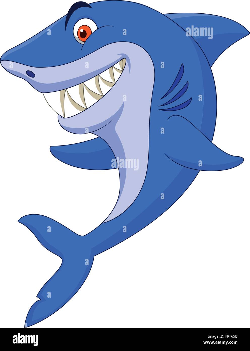 Dibujos animados de tiburones Imagen Vector de stock - Alamy
