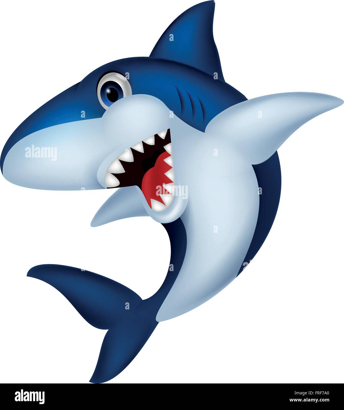 Dibujos animados de tiburones Imagen Vector de stock - Alamy
