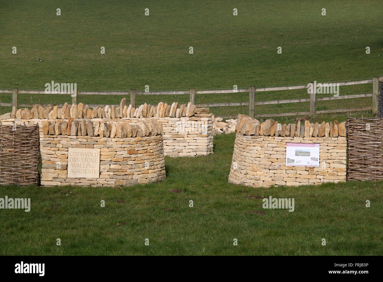 Cotswolds bancales de piedra seca Academy, la antigua cárcel, Northleach, Gloucestershire, Inglaterra, Gran Bretaña, Reino Unido, UK, Europa Foto de stock