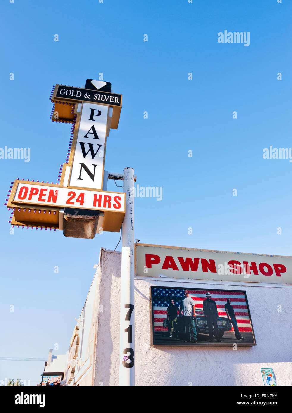 El famoso Pawnstars Pawn Stars 'Gold & Silver' Pawn Shop en Las Vegas,  Nevada. Se hizo famoso por el History Channel Fotografía de stock - Alamy