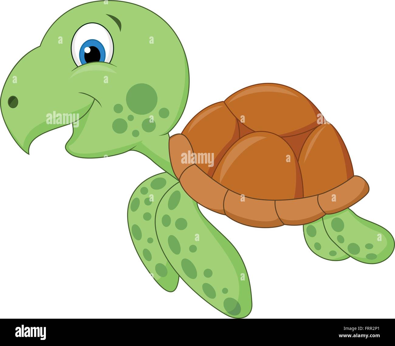 Cute Dibujos Animados De Tortugas Marinas Imagen Vector De Stock Alamy