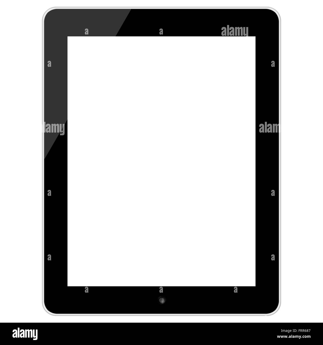 Icono de vector de tableta digital de lector de libros electrónicos aislado  en blanco