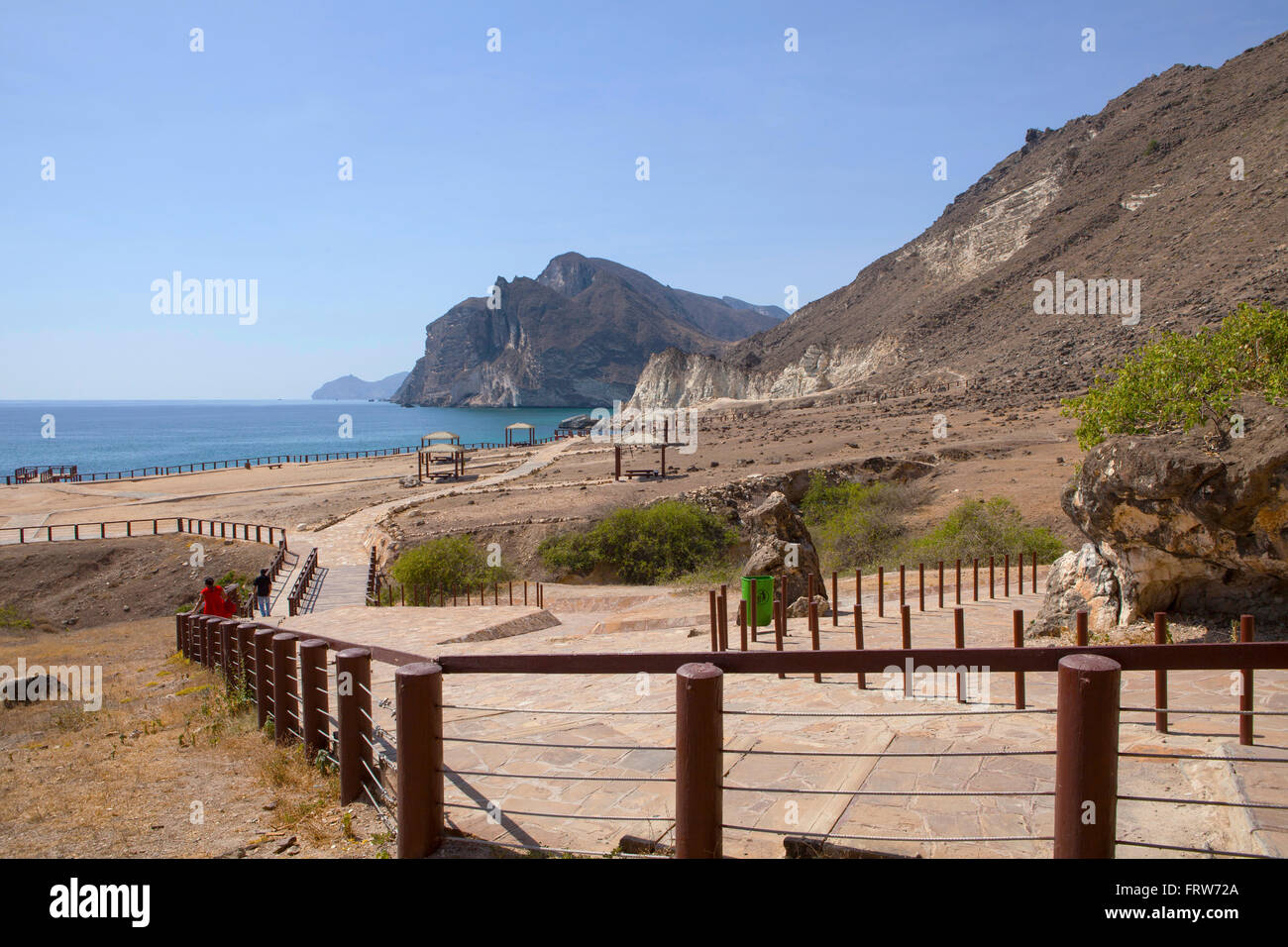 Al Mughsayl - destinos turísticos populares en Dhofar, Omán. Foto de stock