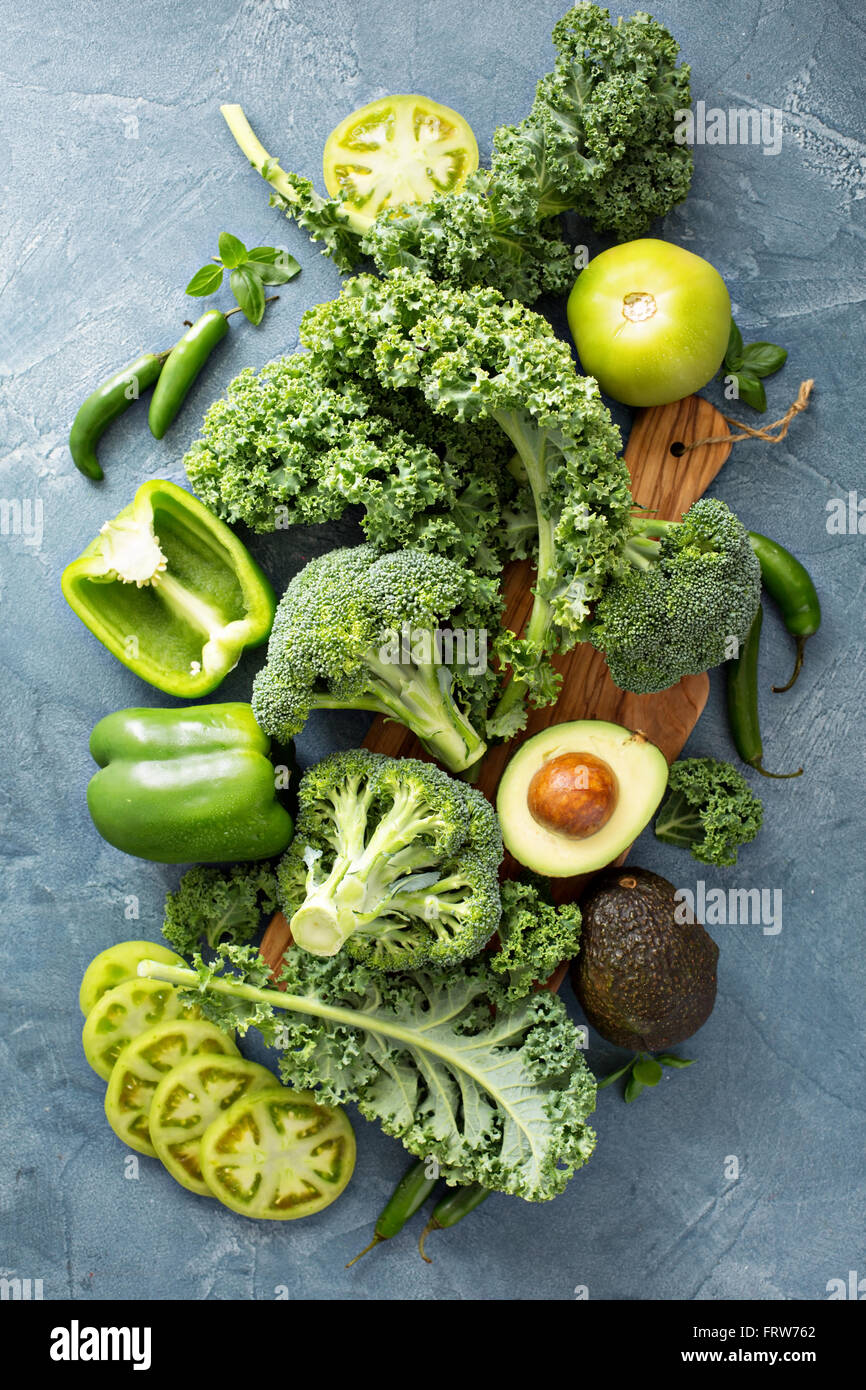 Variedad de verduras Foto de stock