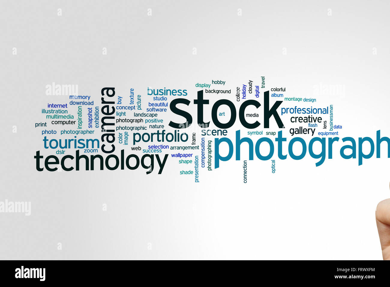 Concepto de fotografía de stock palabra nube antecedentes Foto de stock