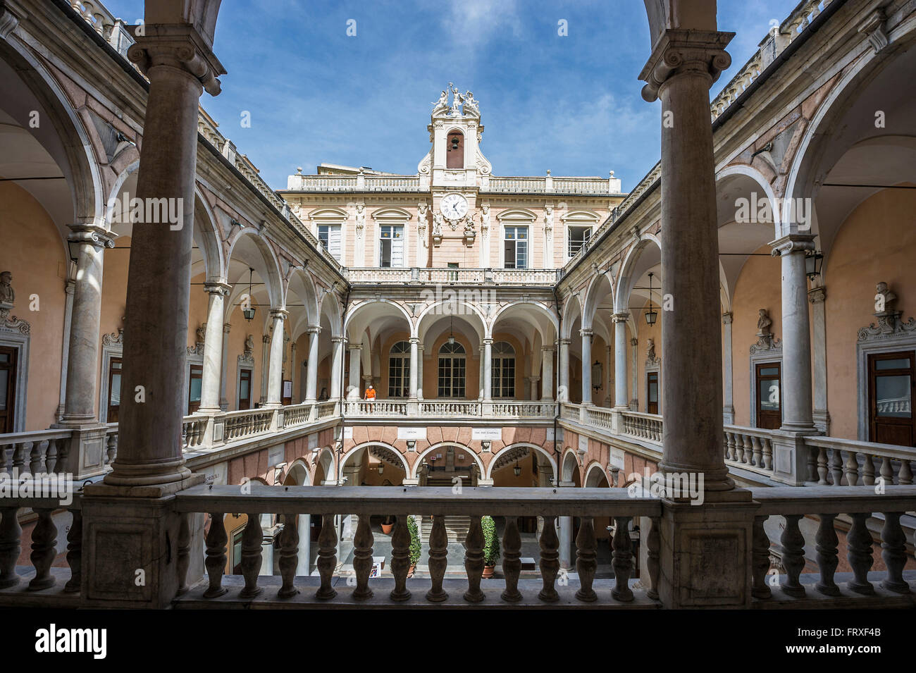 Palazzo Tursi Doria, de Génova, Liguria, Italia Foto de stock