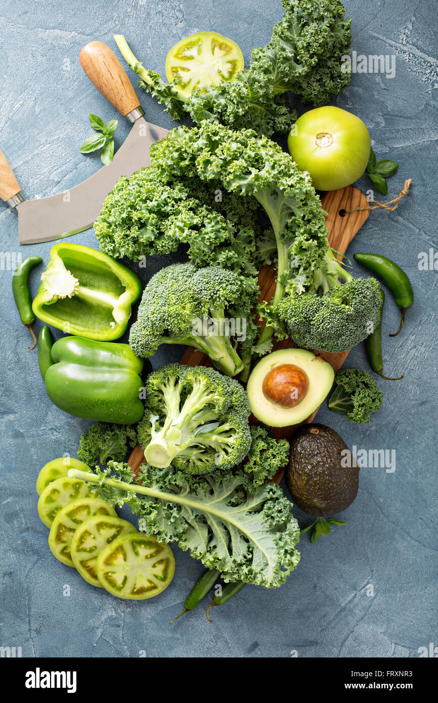 Variedad de verduras Foto de stock