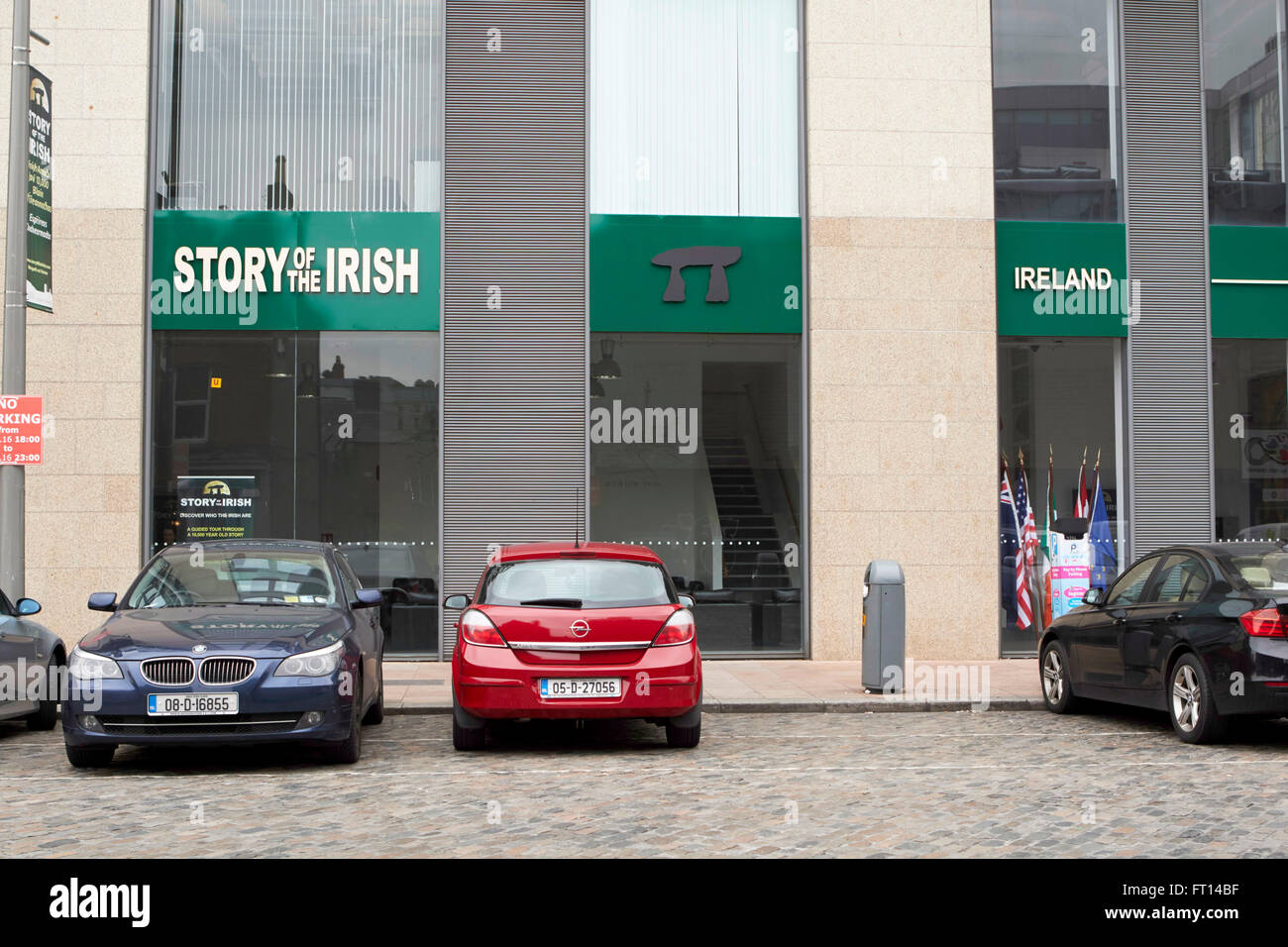 Historia de la exhibición irlandesa, Dublín Irlanda Foto de stock