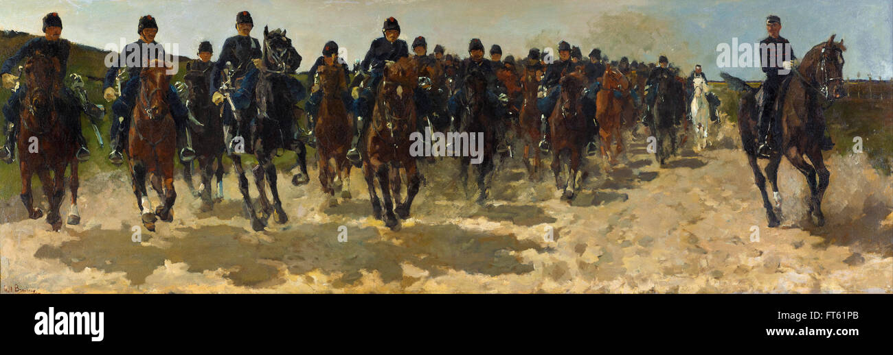 George Hendrik Breitner - caballería - Gemeentemuseum Foto de stock