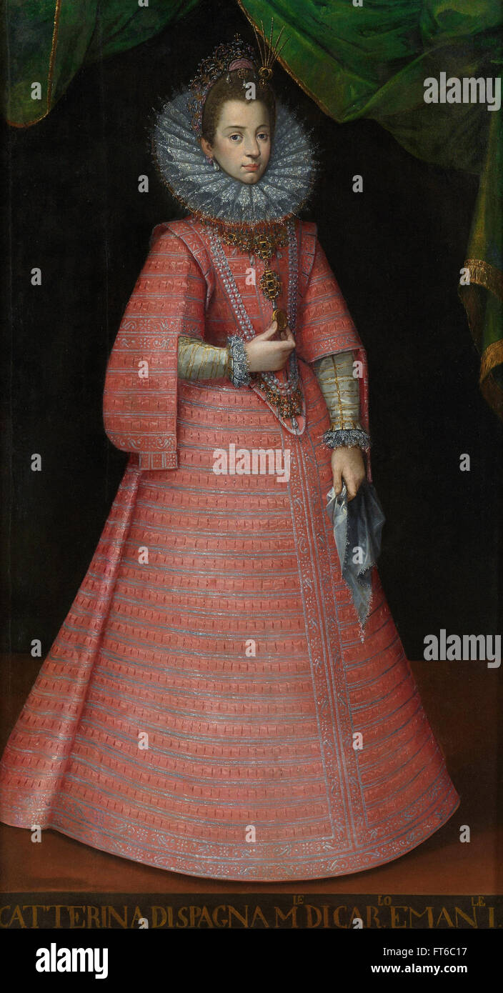 Retrato de Caterina d'Asburgo - La Venaria Reale Foto de stock