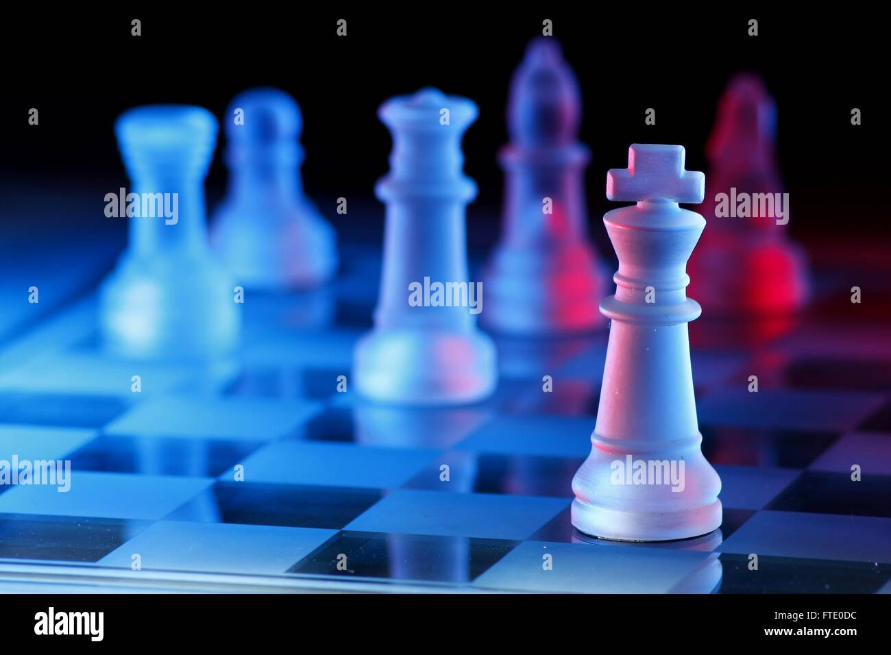 Juego de tablero de ajedrez Foto de stock