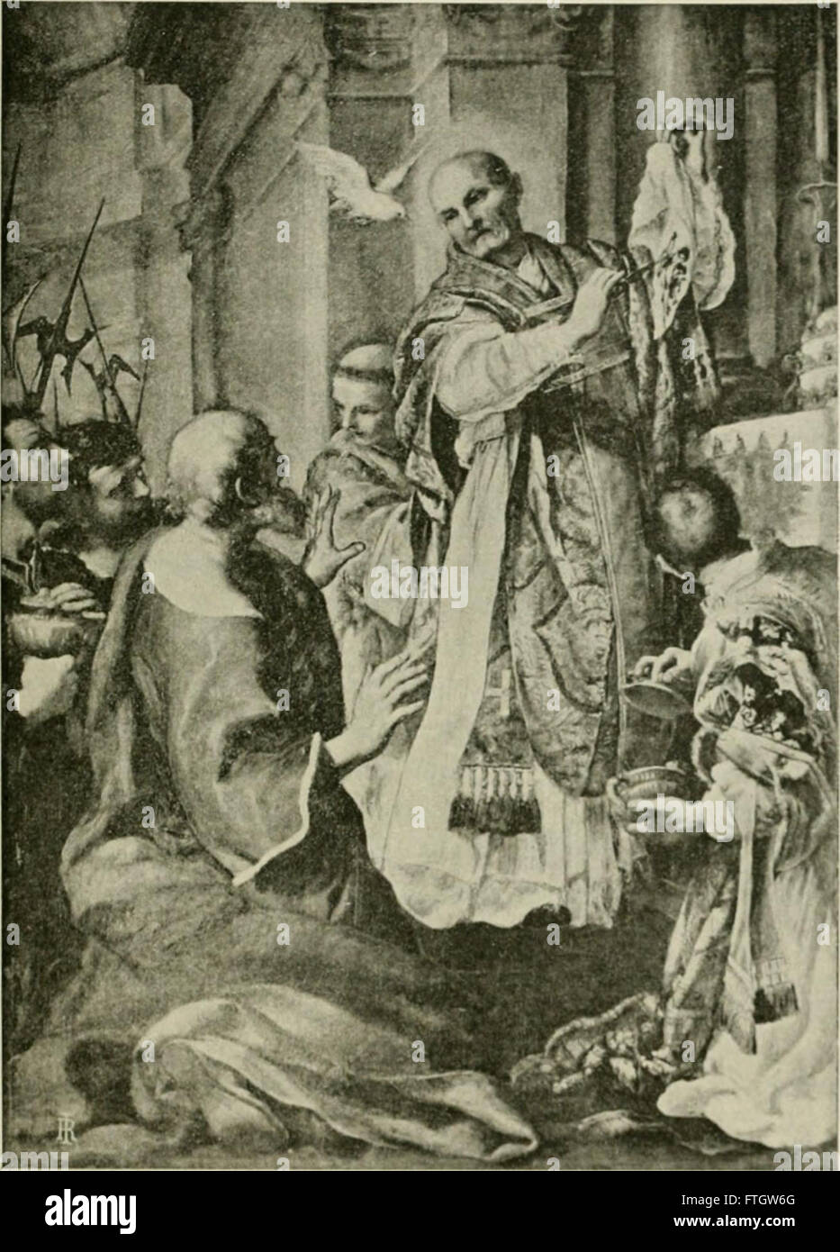 Saint-Pierre de Roma - histoire de la basilique vaticane et du culte du tombeau de Saint Pierre (1900) Foto de stock