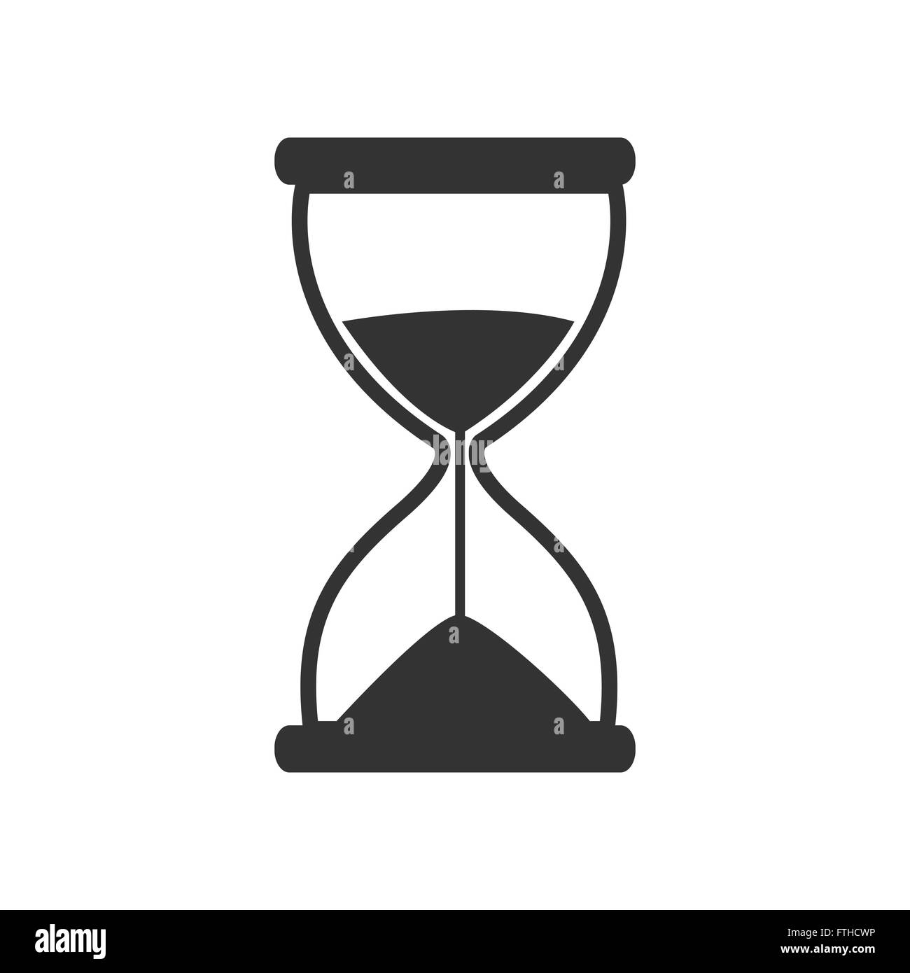 Icono de reloj de arena vector Imagen Vector de stock - Alamy