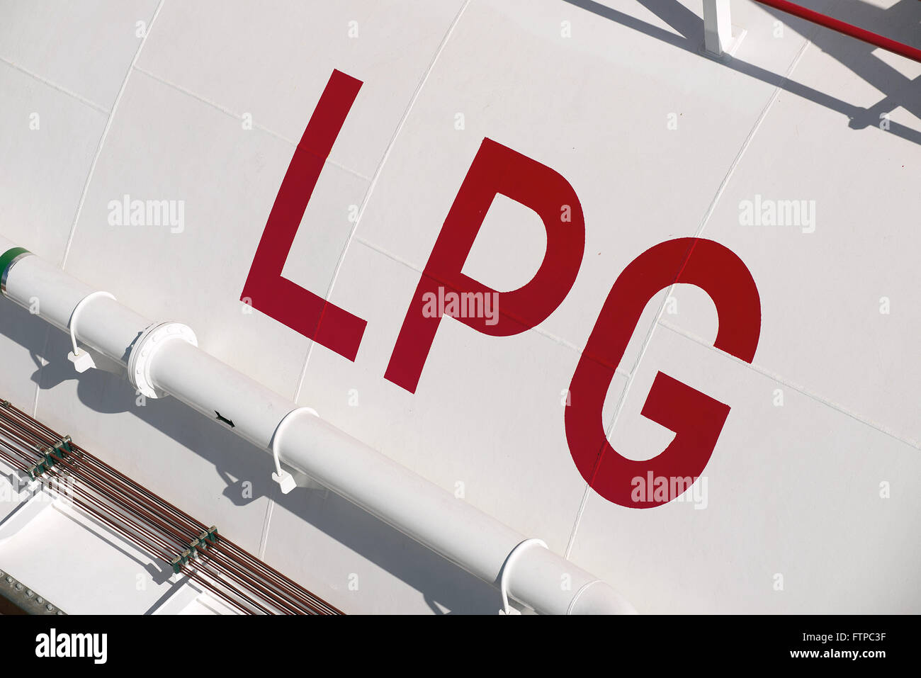 Gas Gas de petróleo líquido - sigla em ingles de GLP Gas Liquefeito de petróleo Foto de stock