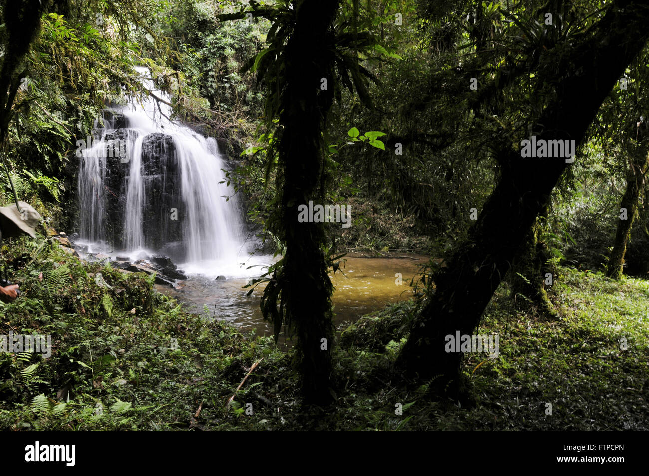 Máximo de cascada en el Deer Valley - Parque Nacional Bocaina Foto de stock