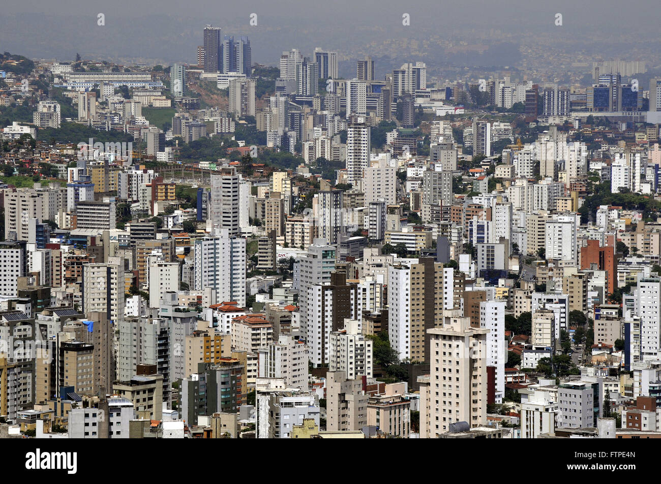 Vista de la región sur central de Belo Horizonte - MG Mangabeiras desde Lookout Foto de stock