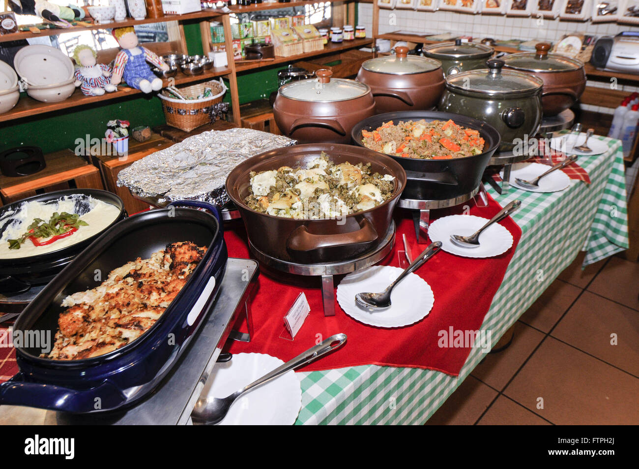 Restaurante de comida natural en la estación muelles - cultural real y complejo turístico Foto de stock