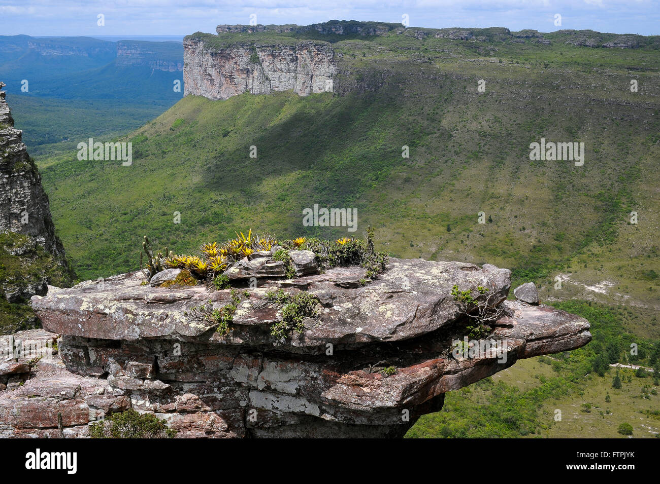 Vista desde la cima del Morro do Pai Inacio - Chapada Diamantina - Bahia Foto de stock