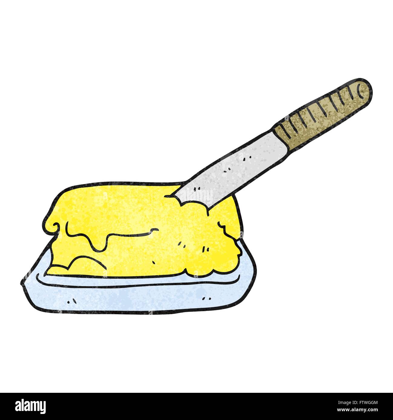 Freehand texturizado mantequilla de dibujos animados Imagen Vector de stock - Alamy Freehand texturizado mantequilla de dibujos animados Imagen Vector de stock - Alamy