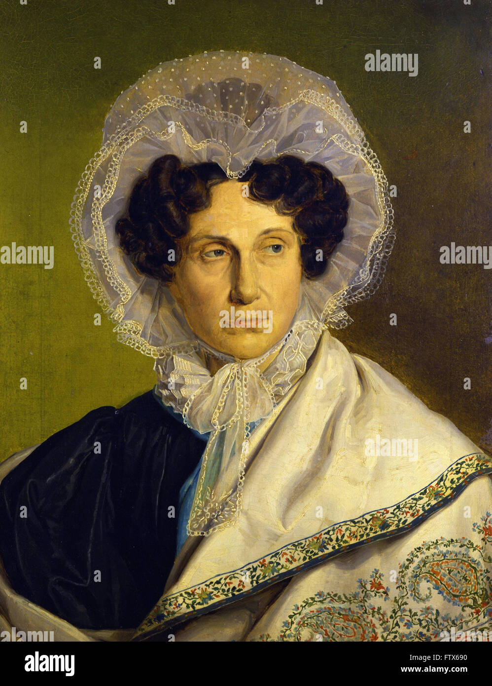 Alfred Rethel Porträt der Mutter des Künstlers Foto de stock