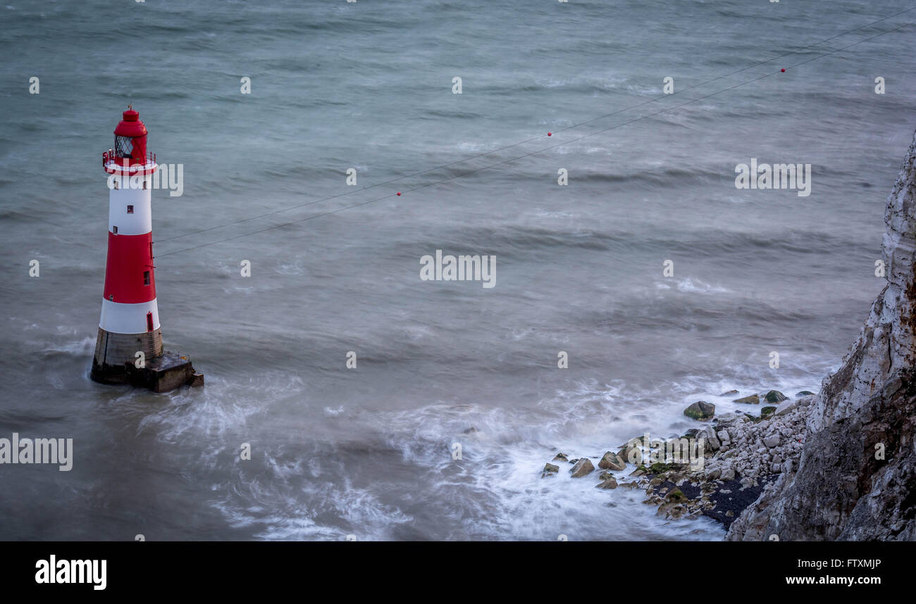 Faro de Beachy Head, Eastbourne, East Sussex, Inglaterra, Reino Unido. Foto de stock