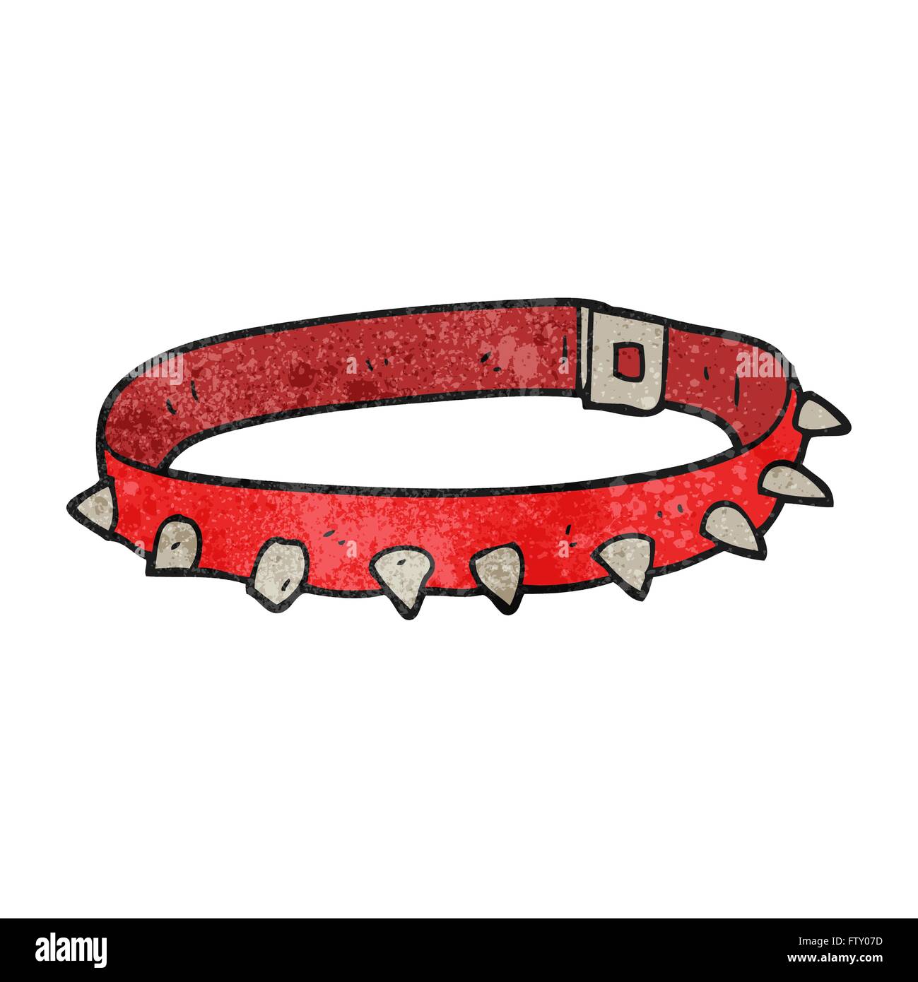 Collar de perro de dibujos animados con textura de Freehand Imagen Vector  de stock - Alamy