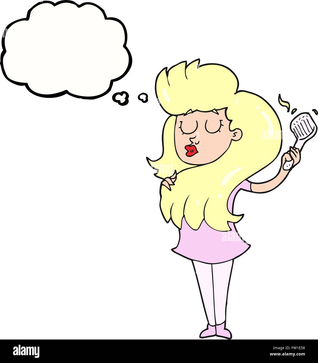 Pensamiento dibujados a mano alzada de dibujos animados burbuja mujer peinarse el pelo Imagen Vector de stock - Alamy Pensamiento dibujados a mano alzada de dibujos animados burbuja mujer peinarse el pelo Imagen Vector de stock - Alamy