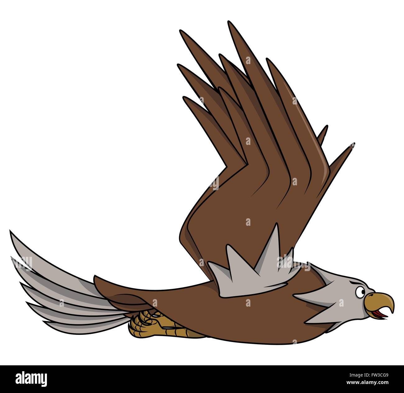 Dibujos animados de águila Ilustración del Vector