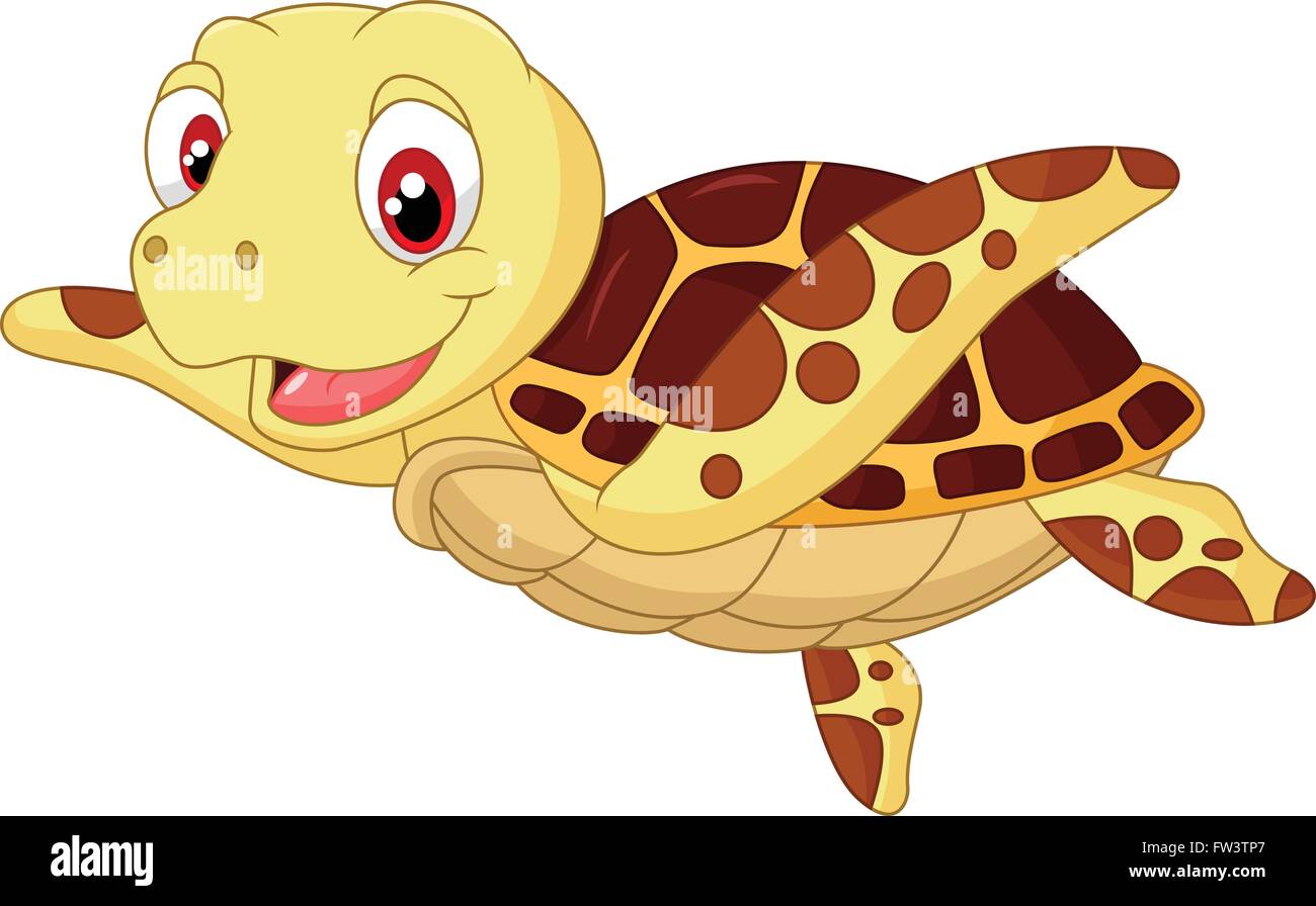 Cute Dibujos Animados De Tortugas Bebe Imagen Vector De Stock Alamy