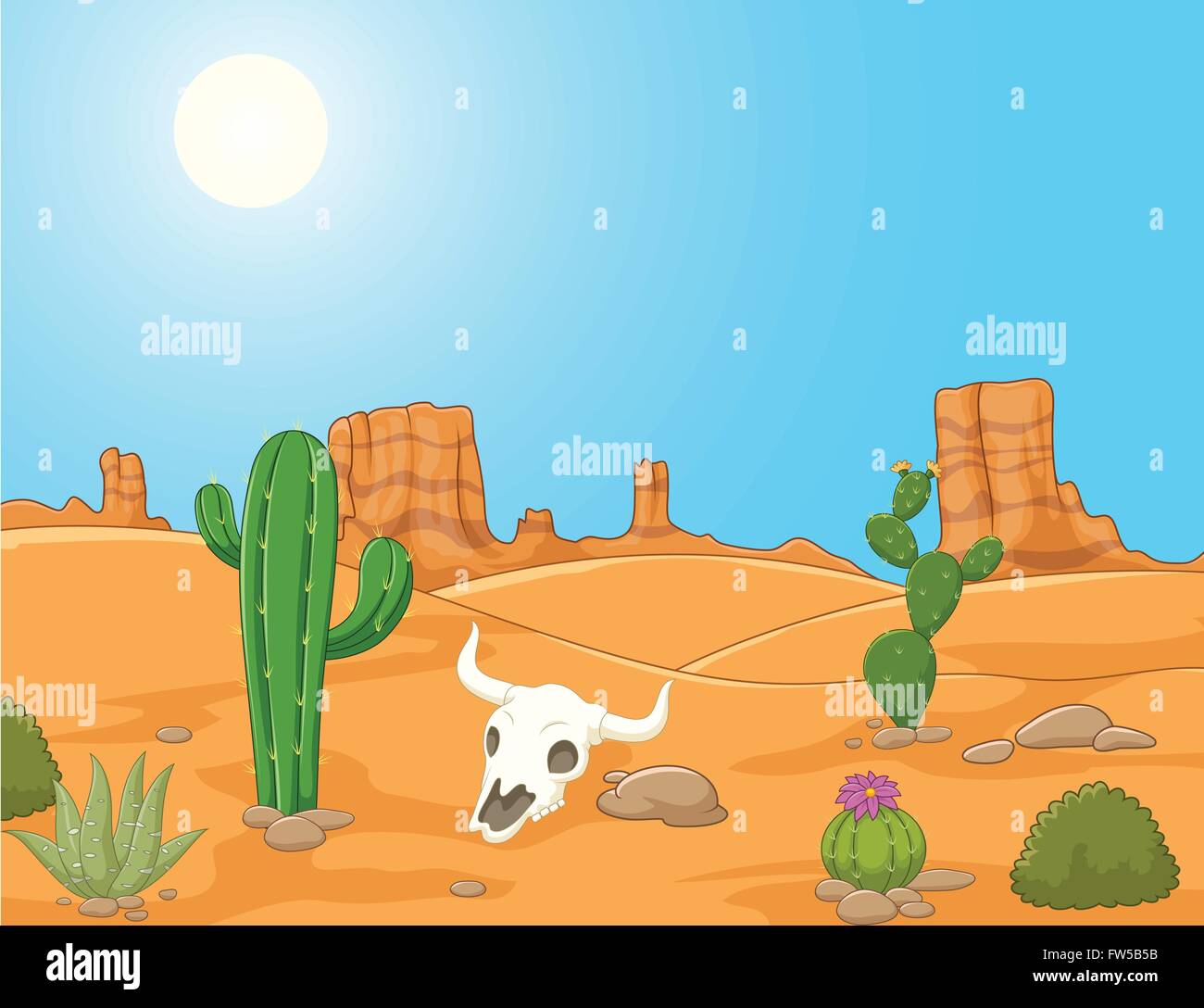 Desierto de dibujos animados fotografías e imágenes de alta resolución -  Alamy