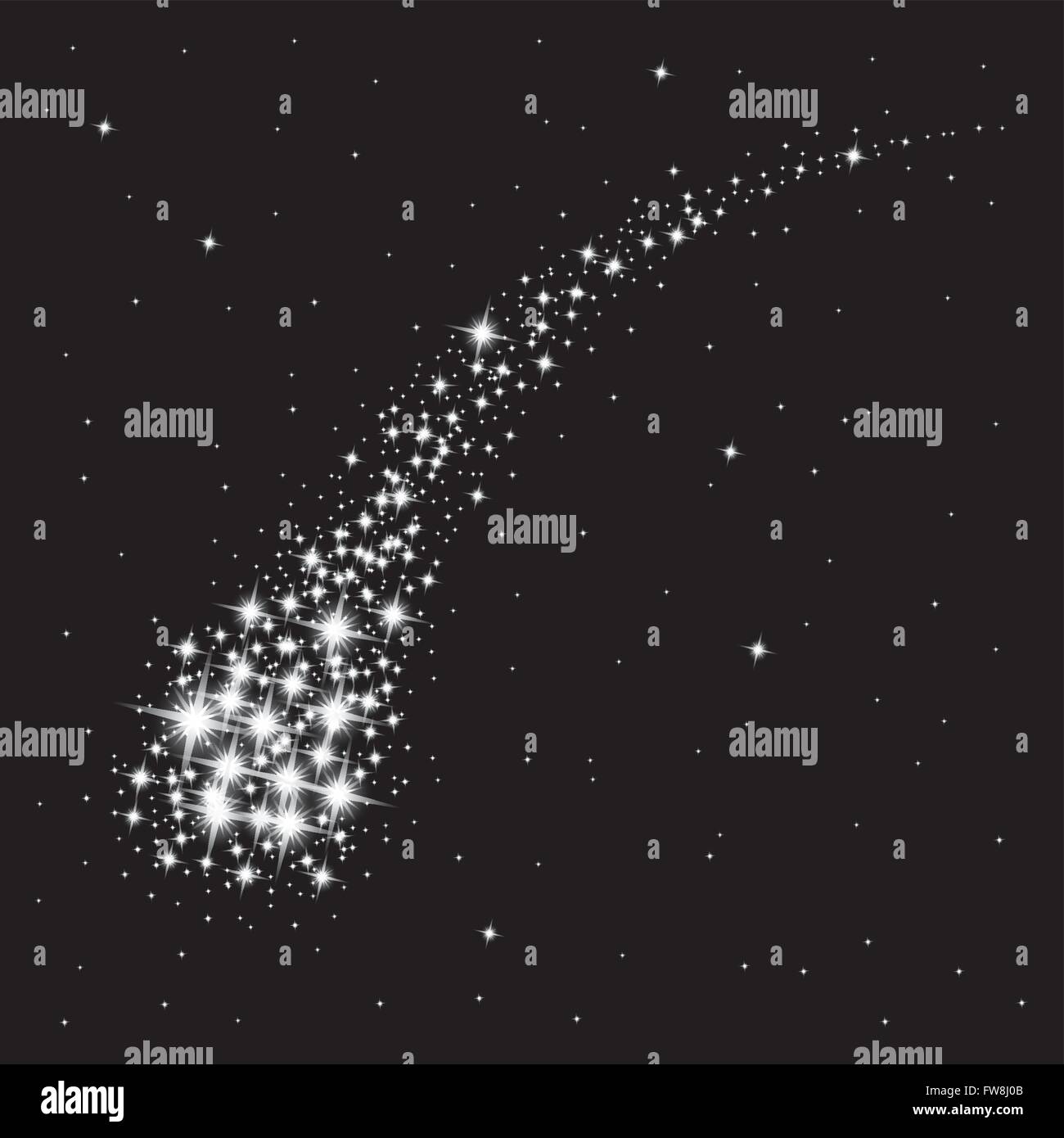 Shooting star abstracto Ilustración del Vector