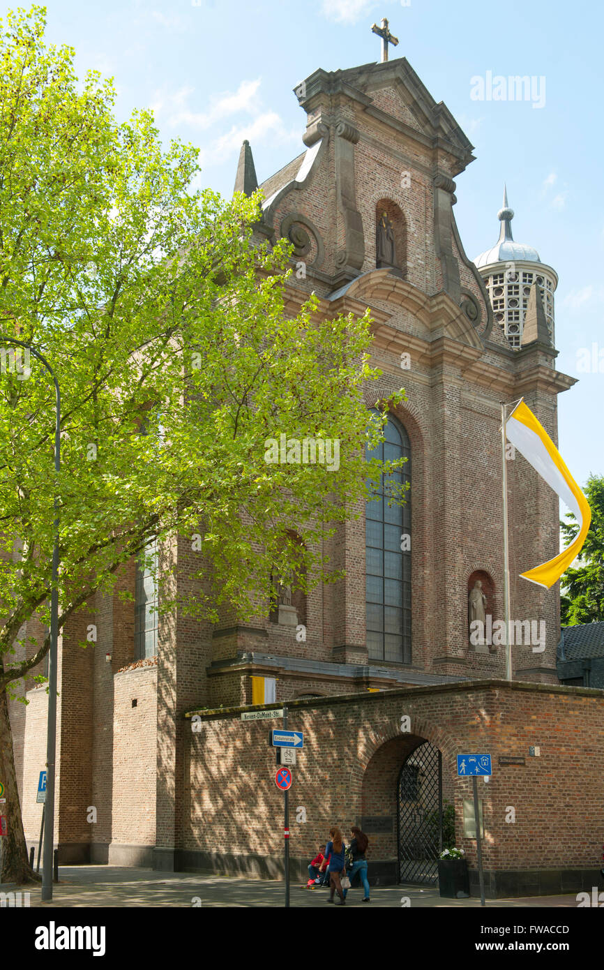 Köln, Altstadt-Nord, Schwalbengasse, Sankt Maria in der Kupfergasse, barocke Kirche der Schwarzen Mutter Gottes. Foto de stock