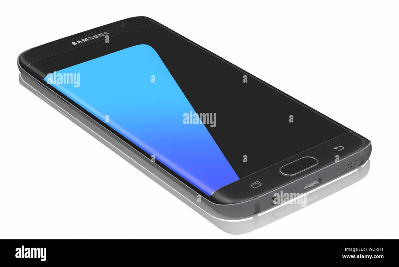 Samsung Galaxy S7 borde Foto de stock