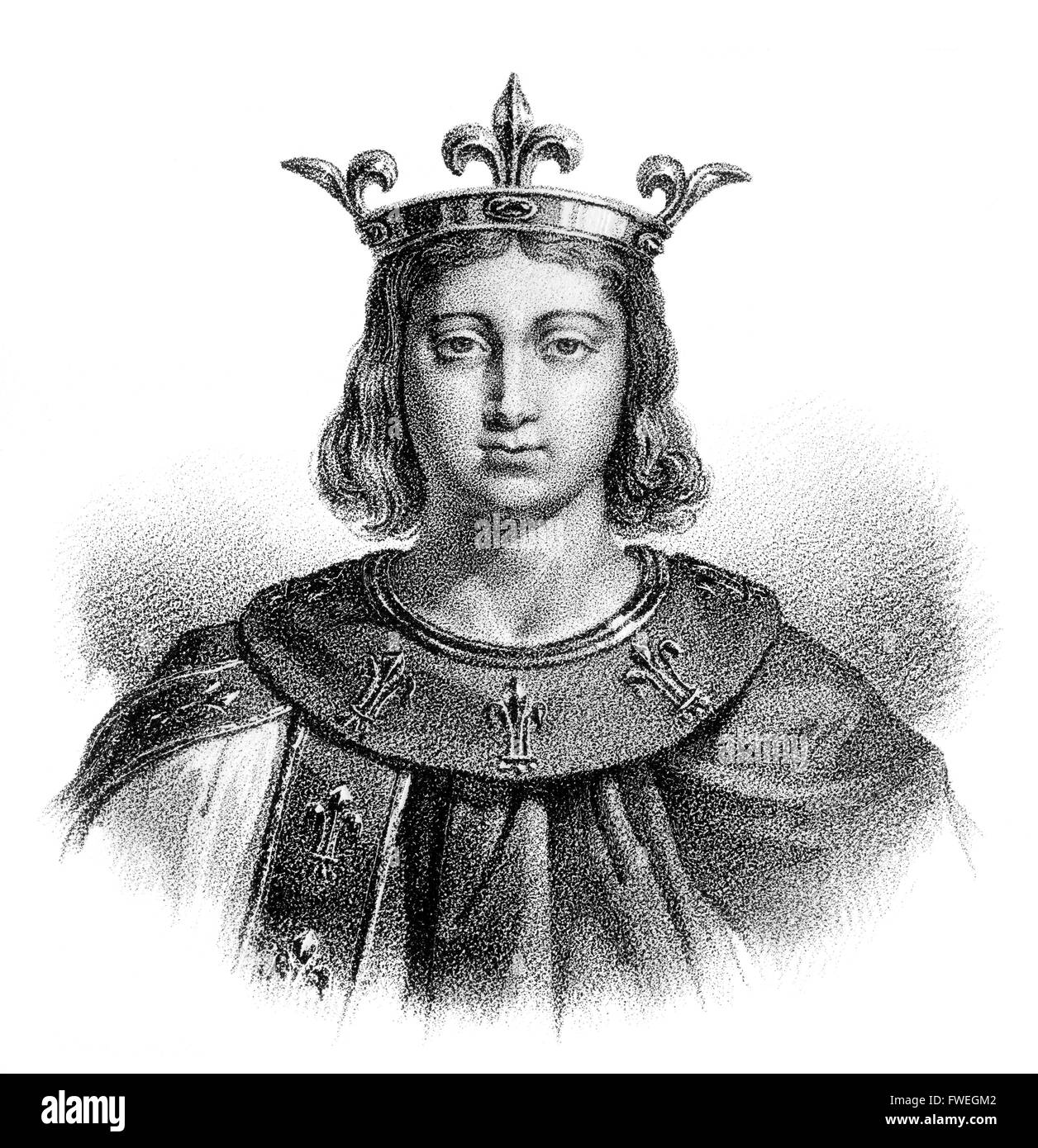 Felipe IV, Felipe IV le Bel, Philipp IV., 1268-1314, denominado el recinto  ferial o el rey de hierro, Rey de Francia Fotografía de stock - Alamy