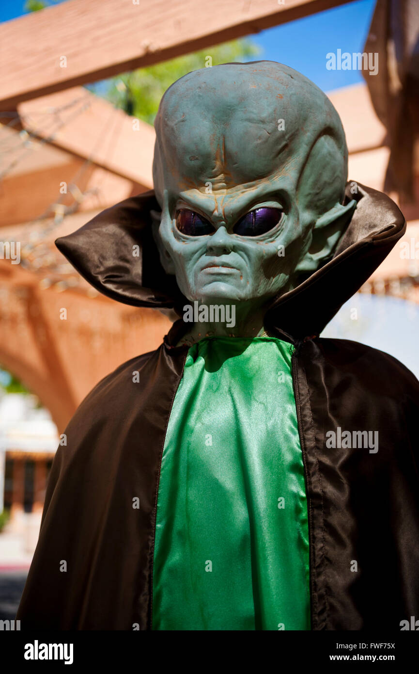 Alien, Marciana spaceman costume en el suroeste de Estados Unidos