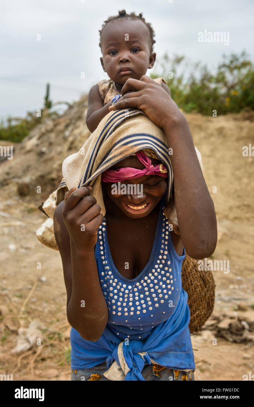 Menschen aus der Demokratischen Republik Kongo Foto de stock