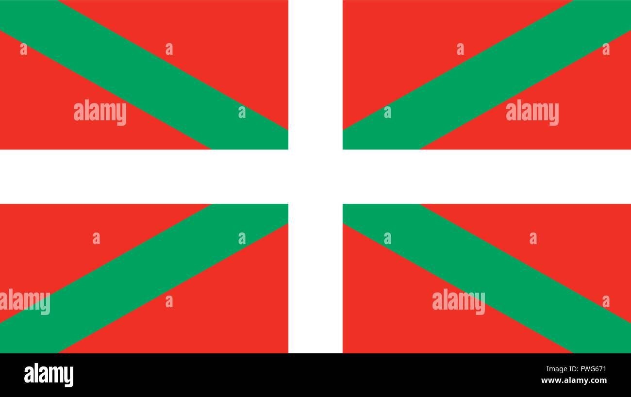 La bandera del País Vasco Ilustración del Vector