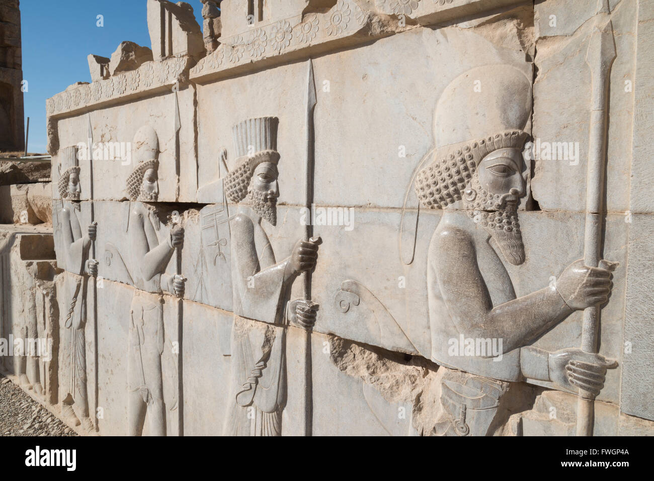 Sitio arqueológico de Persépolis, Irán, Asia Occidental Foto de stock