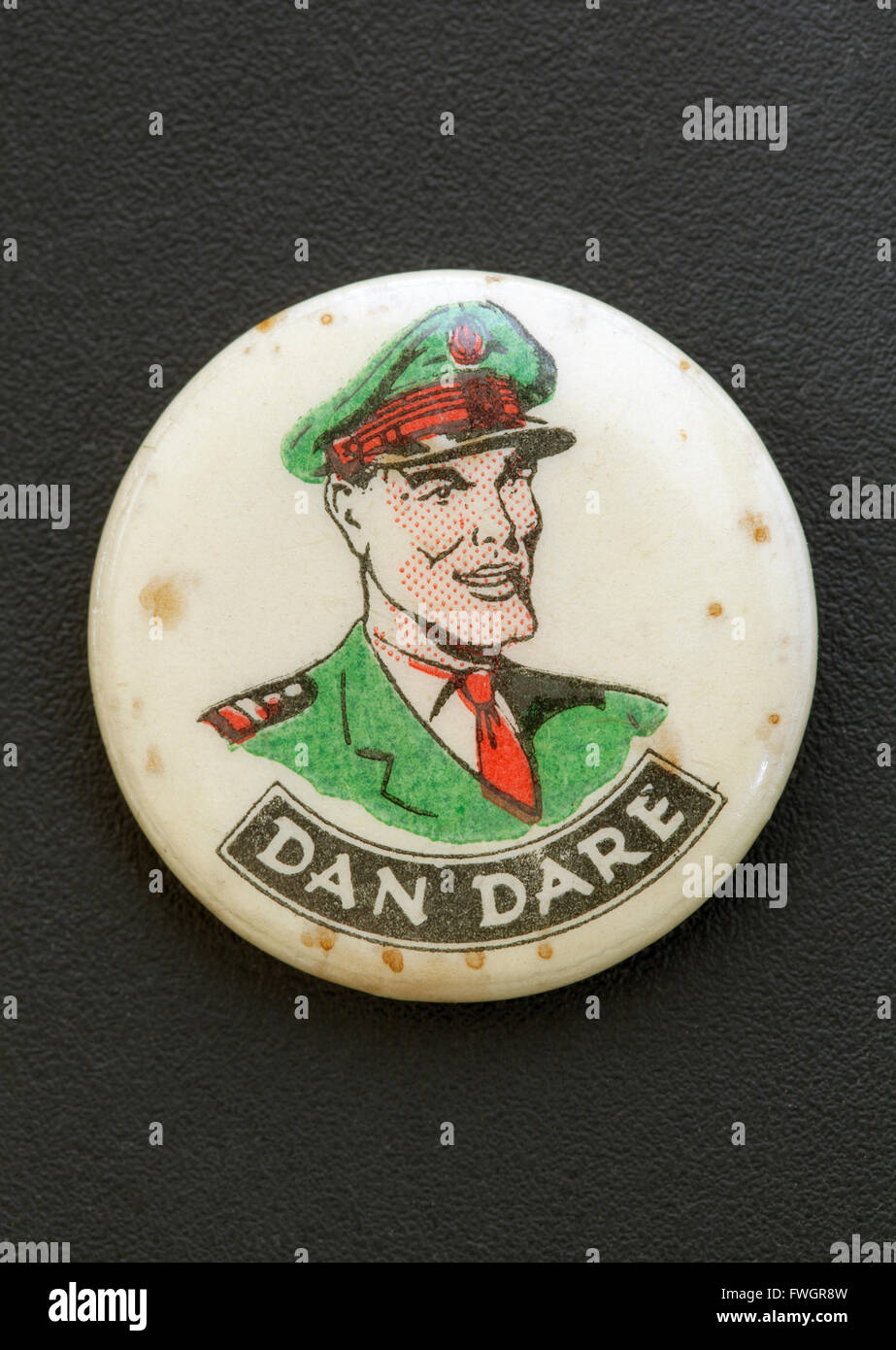 Vintage Dan Dare Badge Foto de stock