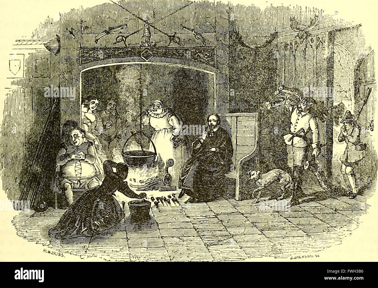 Las comedias, historias, tragedias y poemas de William Shakspere (1851) Foto de stock