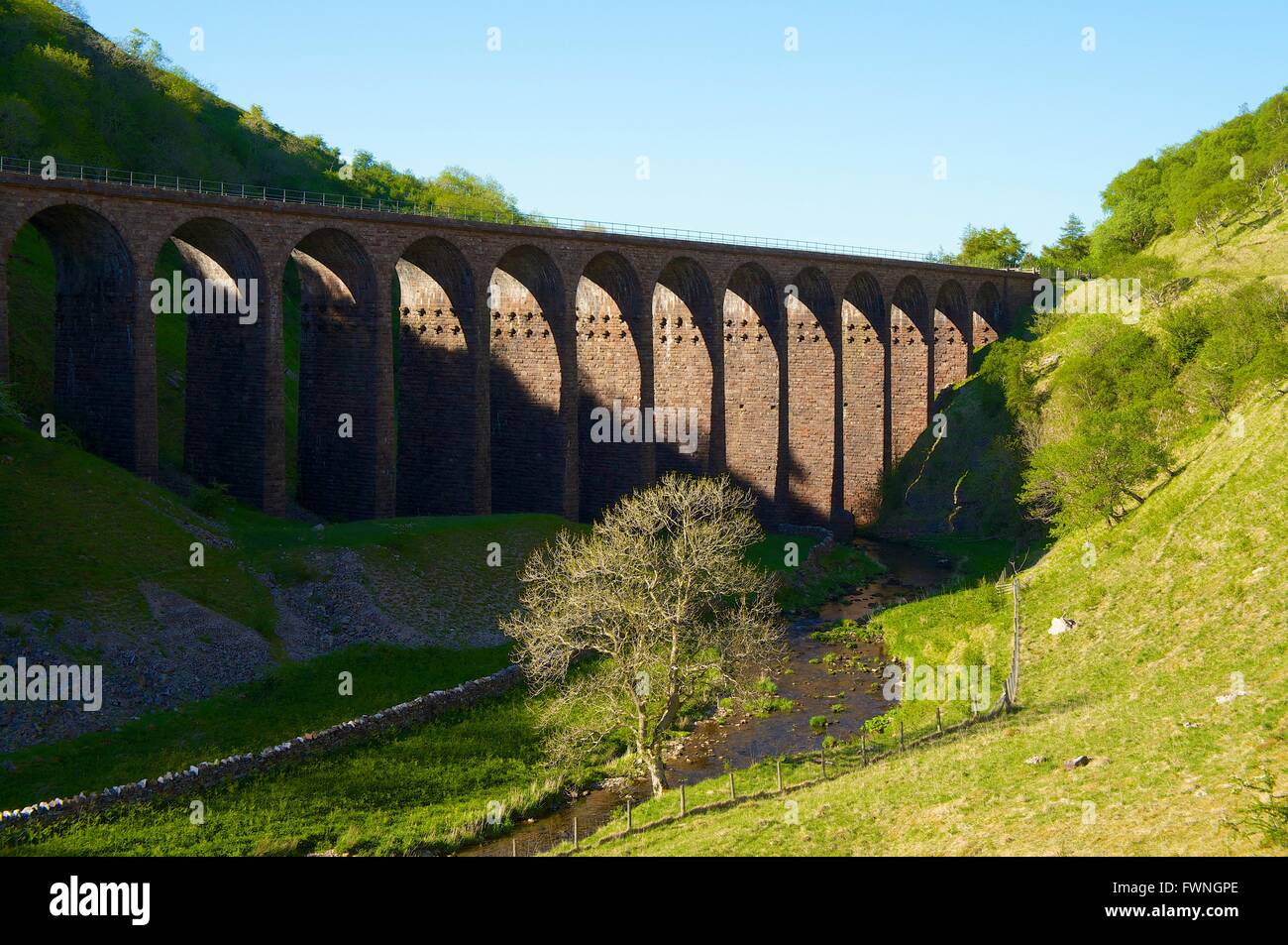 Gill Smardale Smardalegill viaducto, Reserva Natural Nacional, Eden Valley, Cumbria, Inglaterra, Reino Unido. Foto de stock
